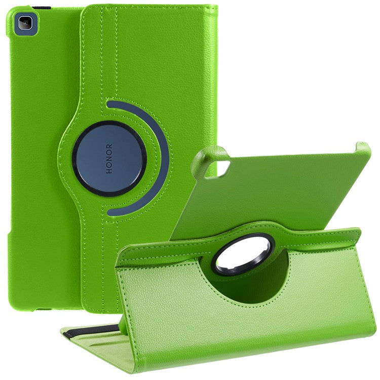 For Huawei Enjoy Tablet 2 / MatePad T 10S 10.1 inch / Pad X6 9.7 inch / Pad X8 / Pad 6 10.1-inch Case Leather+TPU Rotating Stand Tablet Cover - Green