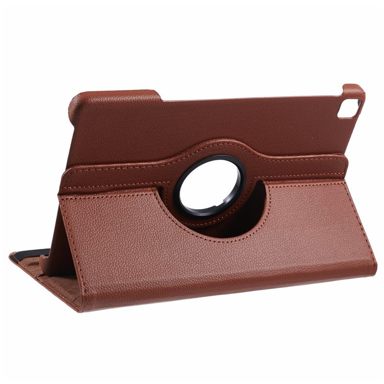 For Huawei Enjoy Tablet 2 / MatePad T 10S 10.1 inch / Pad X6 9.7 inch / Pad X8 / Pad 6 10.1-inch Case Leather+TPU Rotating Stand Tablet Cover - Brown