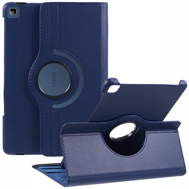 For Huawei Enjoy Tablet 2 / MatePad T 10S 10.1 inch / Pad X6 9.7 inch / Pad X8 / Pad 6 10.1-inch Case Leather+TPU Rotating Stand Tablet Cover - Dark Blue