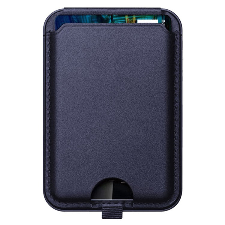 ILEX PACK Compatible with MagSafe Card Bag for Mobile Phone with Adjustable Kickstand - Blue