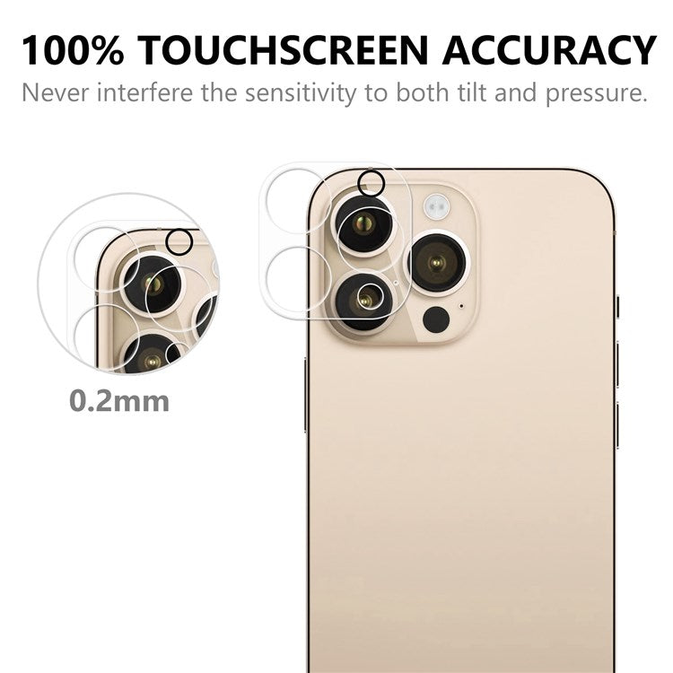 For iPhone 14 Pro Max 6.7 inch High Definition Camera Lens Protector Tempered Glass Anti-explosion Back Lens Film