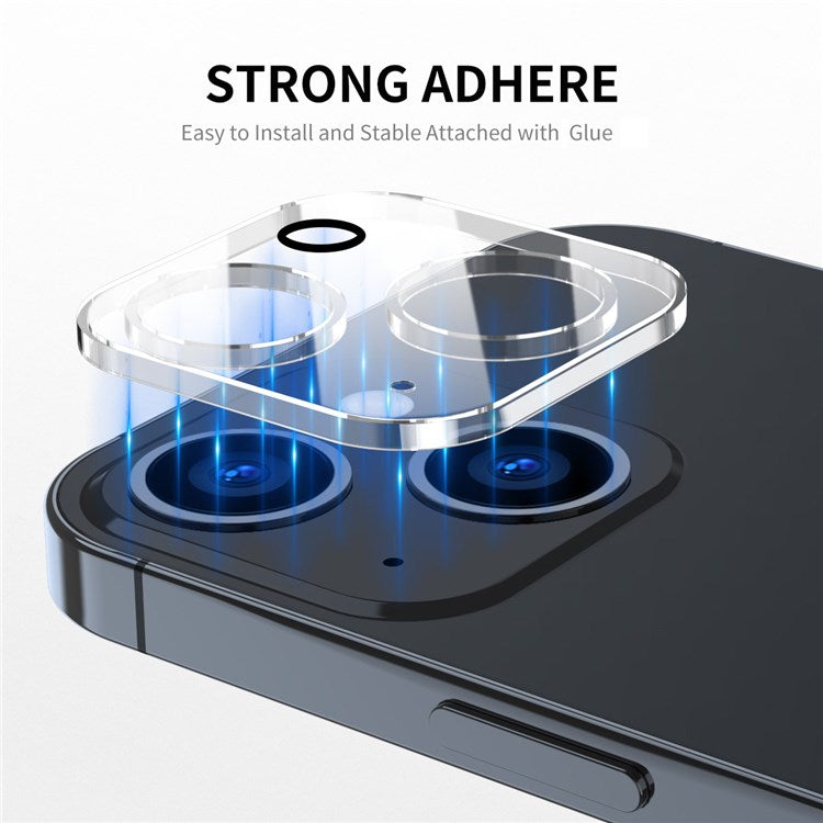 ENKAY HAT PRINCE 2Pcs / Set for iPhone 14 6.1 inch / 14 Plus 6.7 inch Camera Lens Protector Tempered Glass Full Cover Clear Film