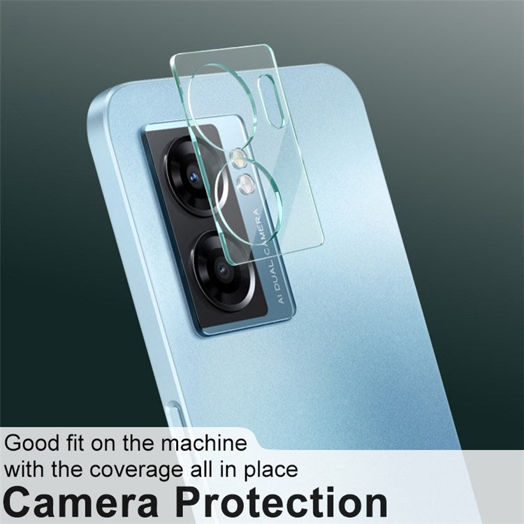 IMAK Camera Lens Protector for Oppo A57 (2022) 5G / A77 5G, Ultra Clear Tempered Glass Lens Film + Acrylic Lens Cap