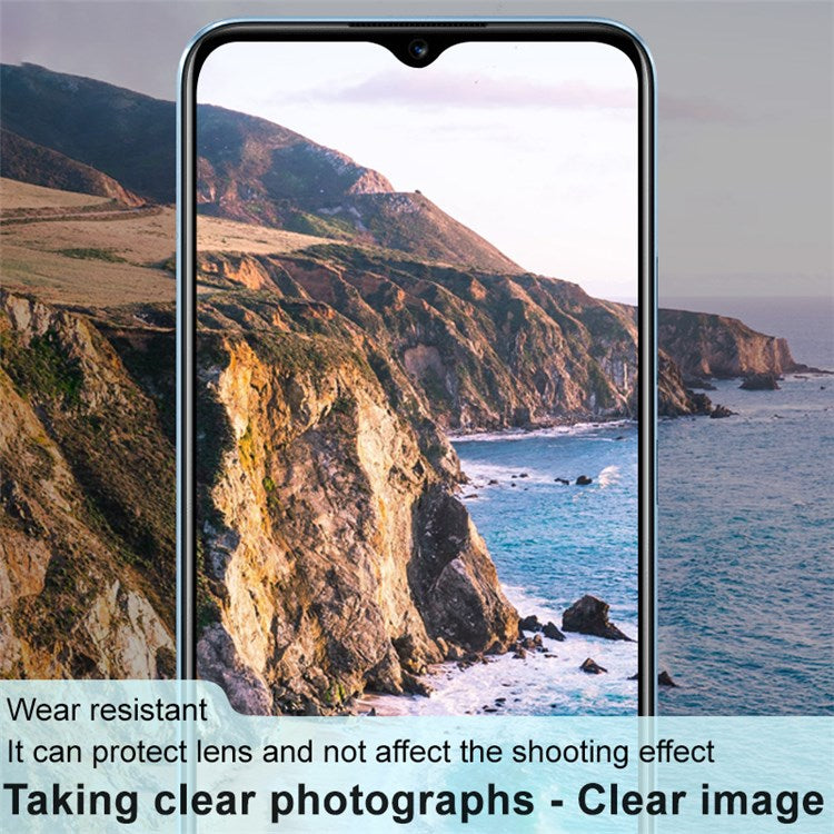 IMAK For Realme Narzo 50A Ultra Clear Tempered Glass Film Wear-resistant Camera Lens Protector (Black Version)