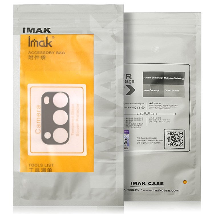 IMAK For Realme Narzo 50i Camera Lens Protector Tempered Glass HD Clear Protective Film (Black Version)