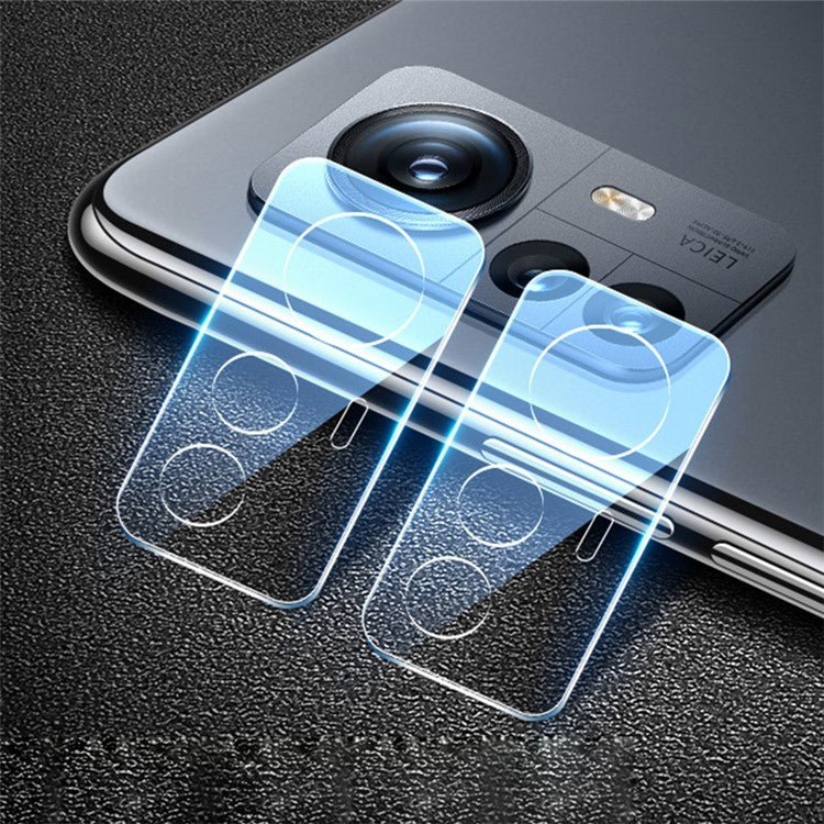 ENKAY HAT PRINCE 2Pcs / Set for Xiaomi 12 Pro 5G / 12S Pro 5G / 12 Pro (Dimensity) 5G Camera Lens Protector Full Cover Full Glue 0.2mm 9H High Aluminum-silicon Glass Film