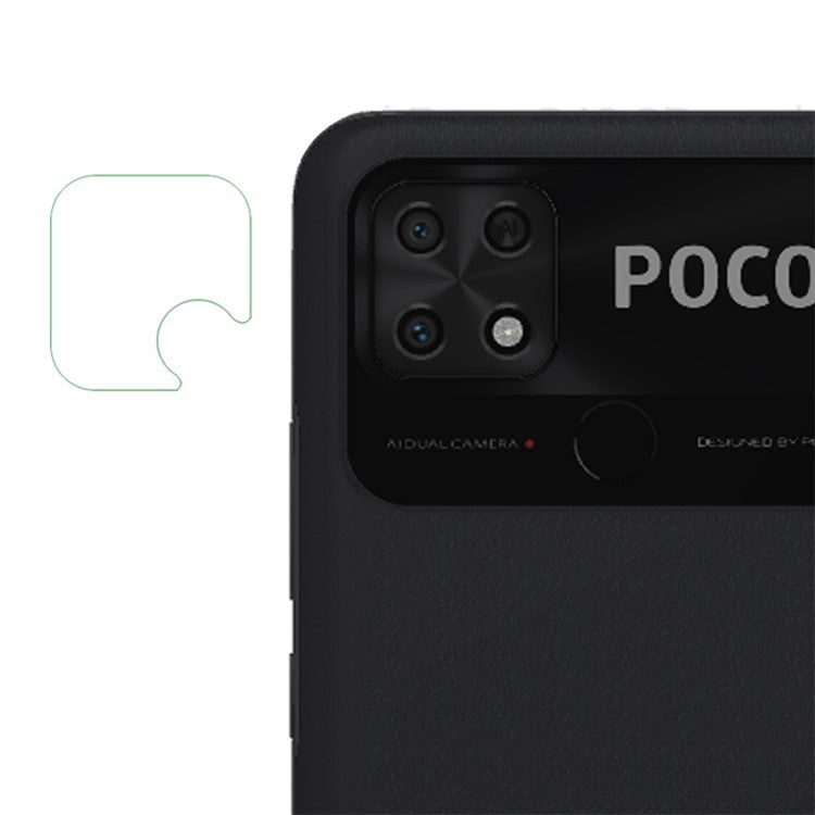 Camera Lens Protector for Xiaomi Poco C40 4G, Anti-scratch HD Clear Full Cover Tempered Glass Film