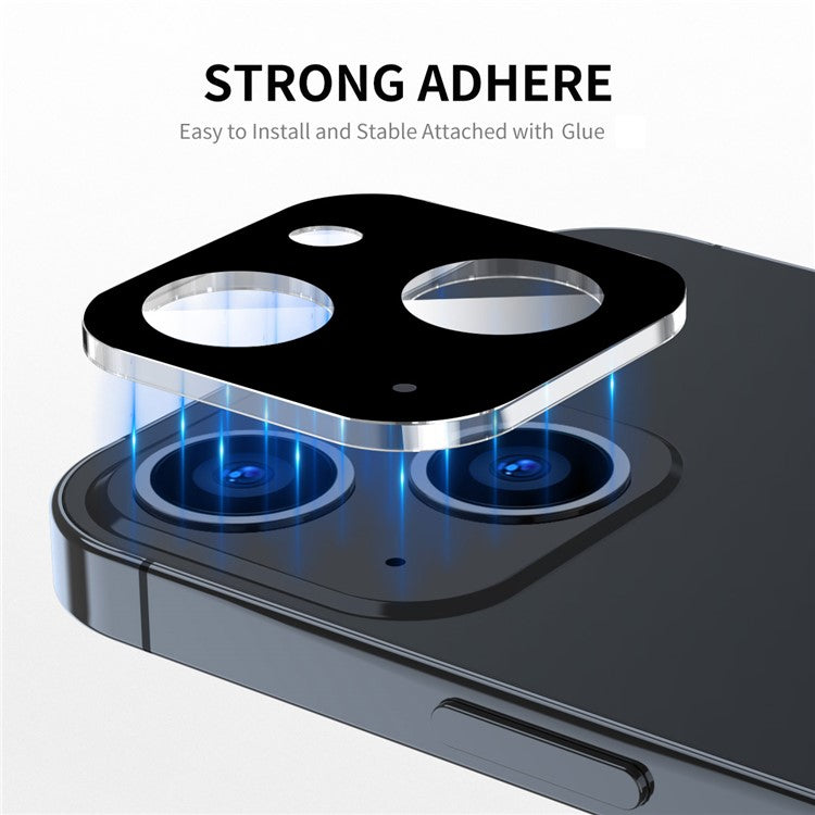 ENKAY HAT PRINCE For iPhone 13 6.1 inch / 13 mini 5.4 inch Camera Lens Tempered Glass Film Full Cover Silk Printing Lens Protector