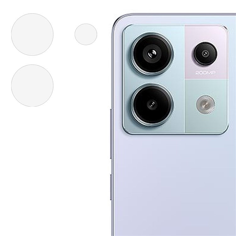 For Xiaomi Redmi Note 13 Pro 5G / Poco X6 5G Camera Lens Protector Anti-Scratch Clear Tempered Glass Lens Film