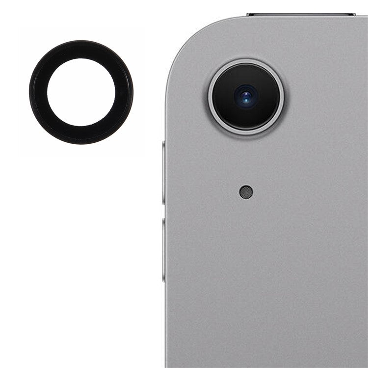 For iPad Air 11 (2024) / iPad Air 13 (2024) Camera Lens Protector Metal + Tempered Glass Lens Film - Grey