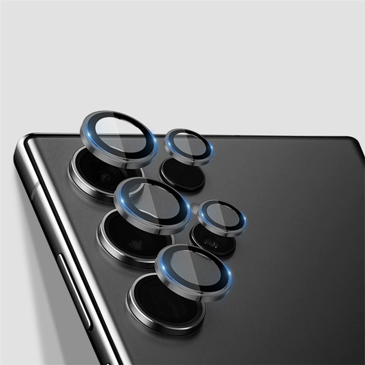 X-LEVEL AR-Spotlight Series For Samsung Galaxy S24 Ultra Tempered Glass Lens Protector Camera Lens Film - Black