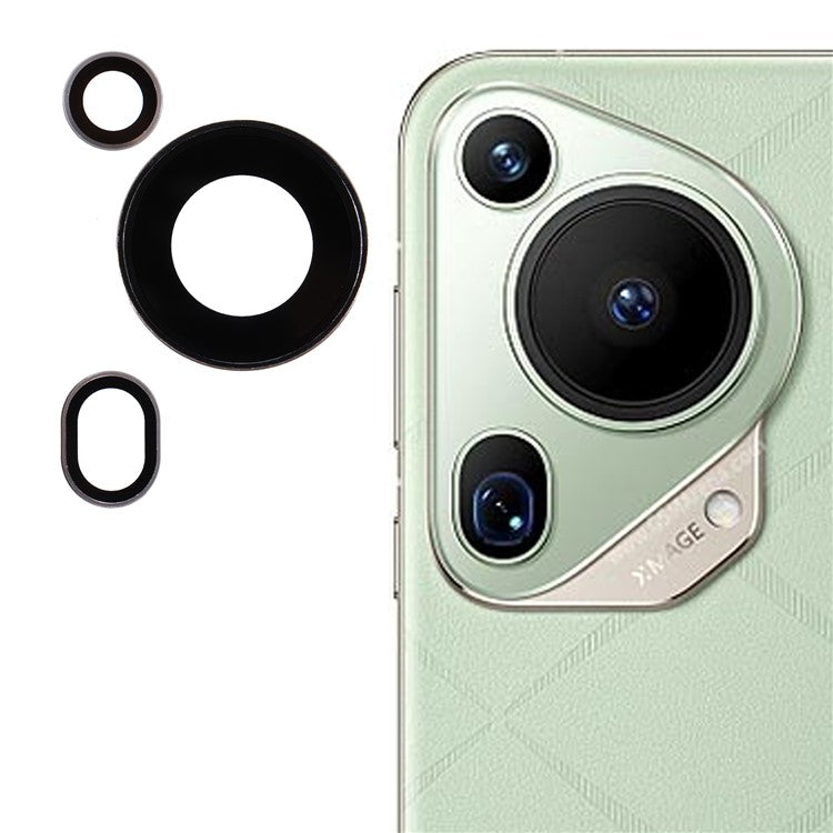 1 Set For Huawei Pura 70 Ultra Camera Lens Protector Tempered Glass Rear Lens Film -  Silver