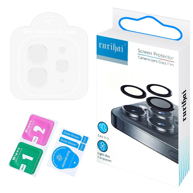 RURIHAI For iPad Pro 11 (2024) Camera Lens Protector High Aluminum-Silicon Glass 3D Lens Film