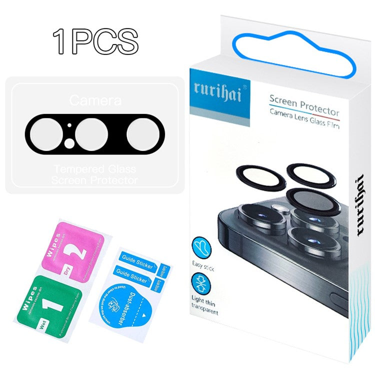 RURIHAI For Sony Xperia 1 VI Camera Lens Protector HD Clear High-Auminum Silicon Glass Lens Film