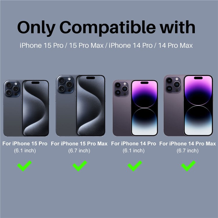 NORTHJO 2 Sets for iPhone 14 Pro / 14 Pro Max / 15 Pro / 15 Pro Max Tempered Glass Lens Protector CD Veins Metal Ring Lens Guard - Blue