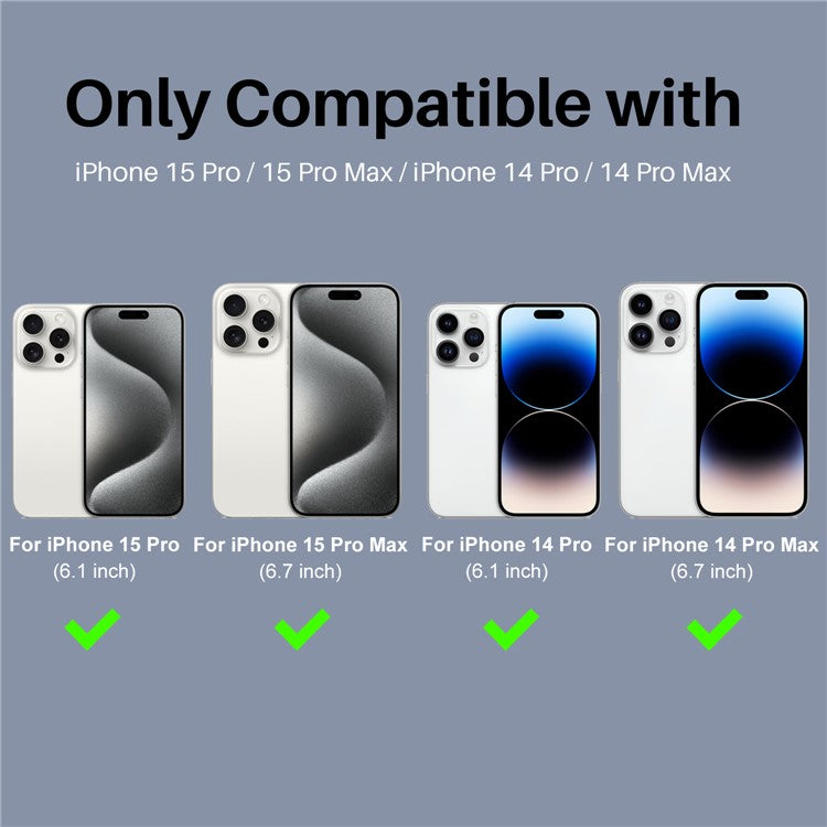 NORTHJO 2 Sets for iPhone 14 Pro / 14 Pro Max / 15 Pro / 15 Pro Max Tempered Glass Lens Protector CD Veins Metal Ring Lens Guard - Silver