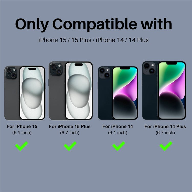 NORTHJO 3 Sets for iPhone 15 / 15 Plus / 14 / 14 Plus Lens Protector Glitter Metal Ring Tempered Glass Lens Film - Black