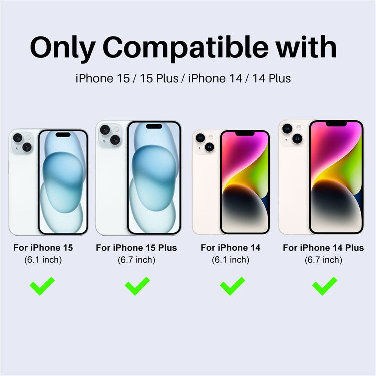 NORTHJO 3 Sets for iPhone 15 / 15 Plus / 14 / 14 Plus Lens Protector Glitter Metal Ring Tempered Glass Lens Film - Silver