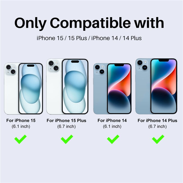 NORTHJO 3 Sets for iPhone 15 / 15 Plus / 14 / 14 Plus Lens Protector Glitter Metal Ring Tempered Glass Lens Film - Blue