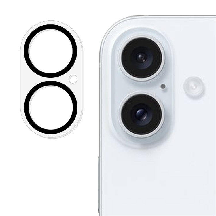 For iPhone 16 Plus / 16 Tempered Glass Camera Lens Protector Does Not Affect Night Shots