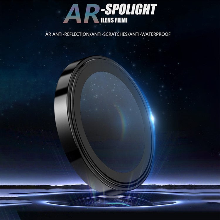 X-LEVEL AR Spotlight Series For iPhone 13 / 13 mini Camera Lens Protector Set Night Shooting Mode - Black