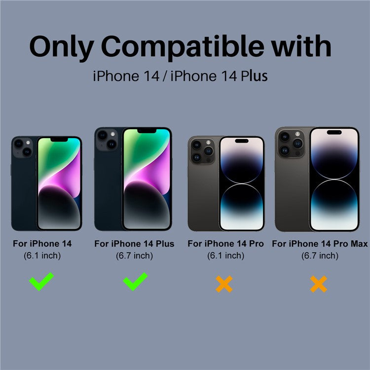 NORTHJO For iPhone 14 / 14 Plus Camera Lens Protector Tempered Glass HD Clear 3D Full Coverage