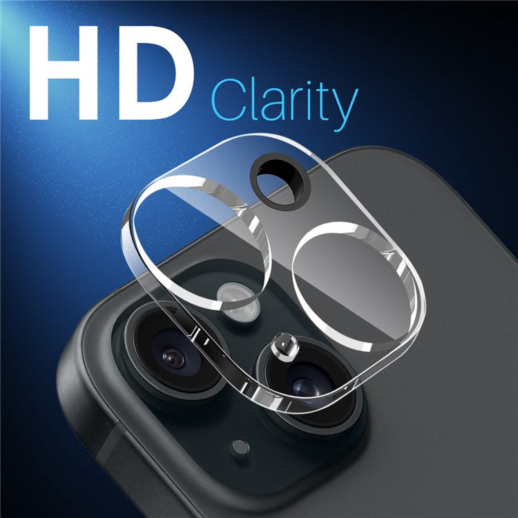 NORTHJO For iPhone 15 / 15 Plus Camera Lens Protector Tempered Glass HD Clear 3D Full Coverage