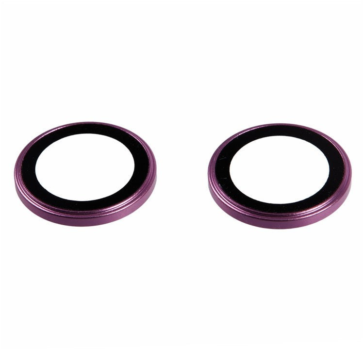 For iPhone 16 / 16 Plus Camera Lens Film Electroplating AF+AR Tempered Glass Lens Protector - Purple