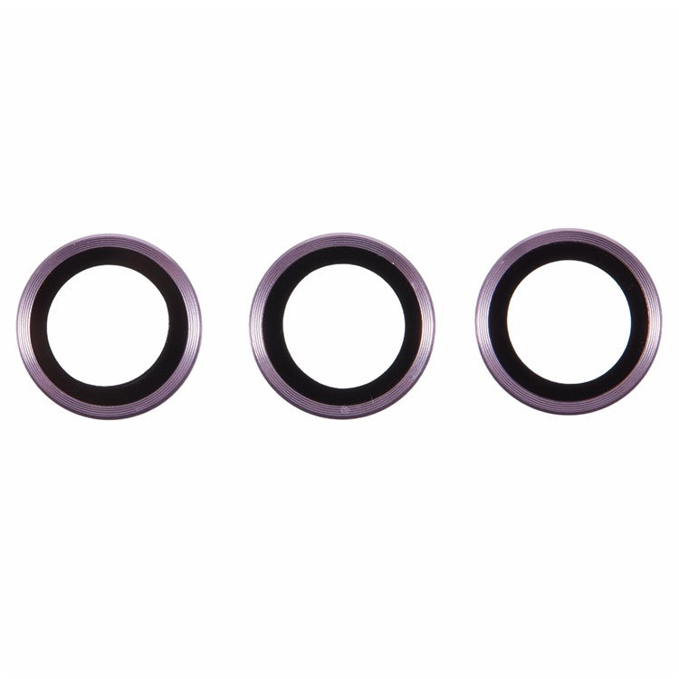 For Samsung Galaxy S24 FE Camera Lens Protector Set Metal + Tempered Glass Individual Ring Film - Purple