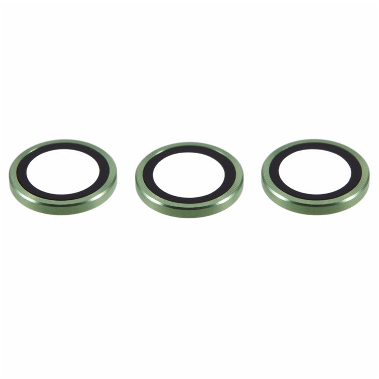 For Samsung Galaxy S24 FE Camera Lens Protector Set Metal + Tempered Glass Individual Ring Film - Green