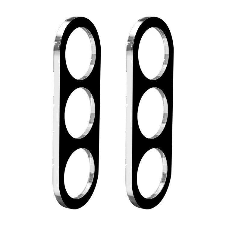 ENKAY HAT PRINCE 2Pcs For Samsung Galaxy M35 5G Camera Lens Film Integrated Tempered Glass Lens Protector - Black