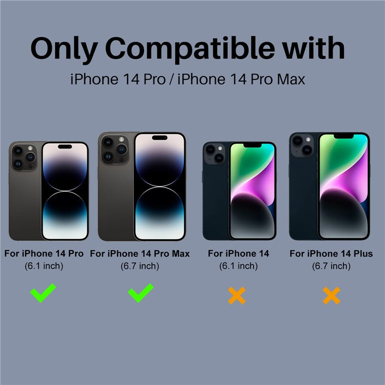 NORTHJO 2Pcs For iPhone 14 Pro  /  14 Pro Max Clear Camera Lens Protector HD 3D Integrated Tempered Glass Lens Film