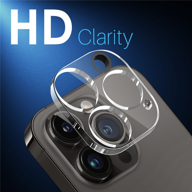 NORTHJO 2Pcs For iPhone 14 Pro  /  14 Pro Max Clear Camera Lens Protector HD 3D Integrated Tempered Glass Lens Film