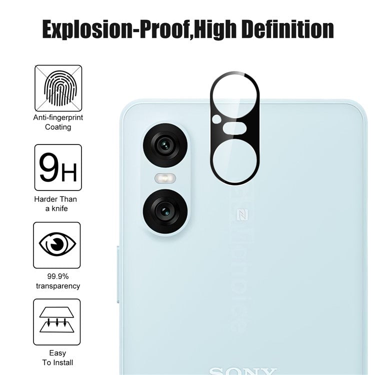 For Sony Xperia 10 VI Camera Lens Protector Tempered Glass Anti-Scratch Lens Film