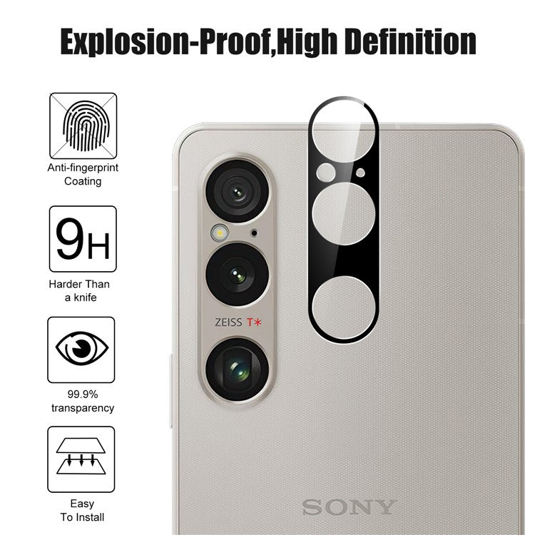 For Sony Xperia 1 VI Camera Lens Film Tempered Glass Ultra Clear Lens Protector