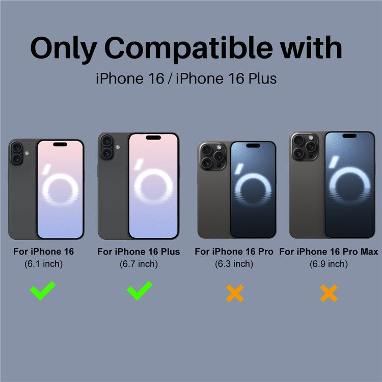 NORTHJO 2 Sets for iPhone 16 / 16 Plus Camera Lens Protector CD Veins Metal Ring Tempered Glass Lens Guard - Black