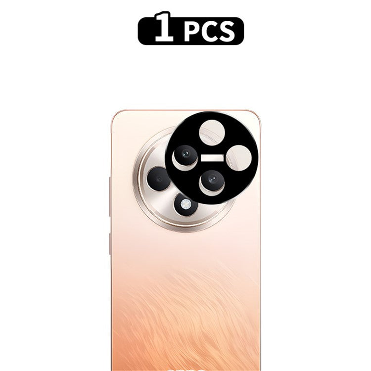 RURIHAI For Oppo Reno12 F 4G Camera Lens Protector Silk Printing High Aluminium-Silicon Glass Film