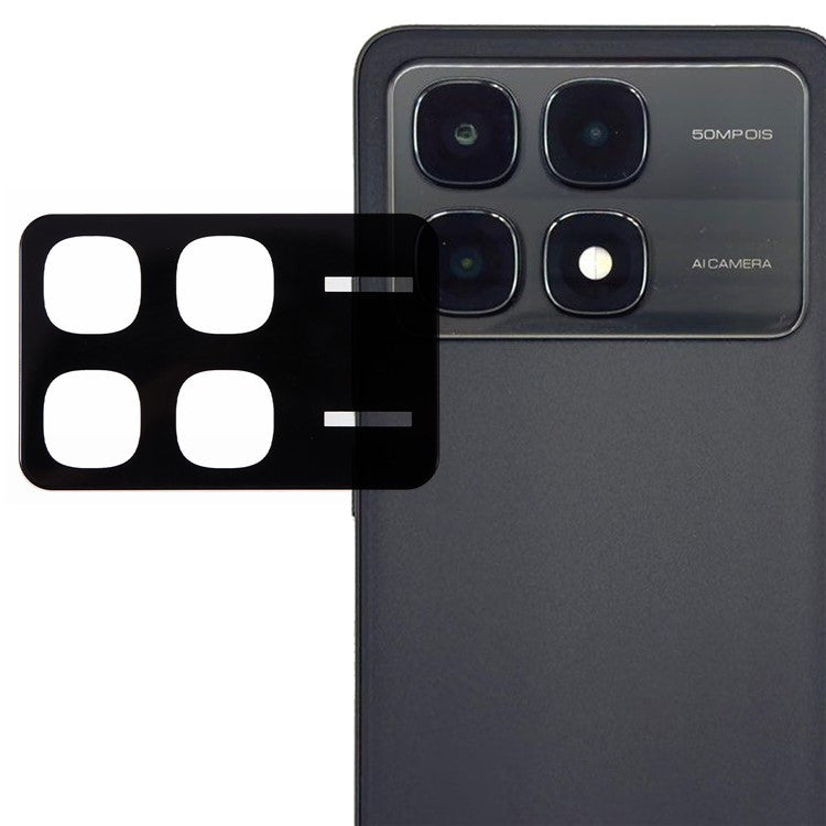 For Xiaomi Redmi K70 Ultra Tempered Glass Lens Protector Black Silk Printing Camera Lens Film