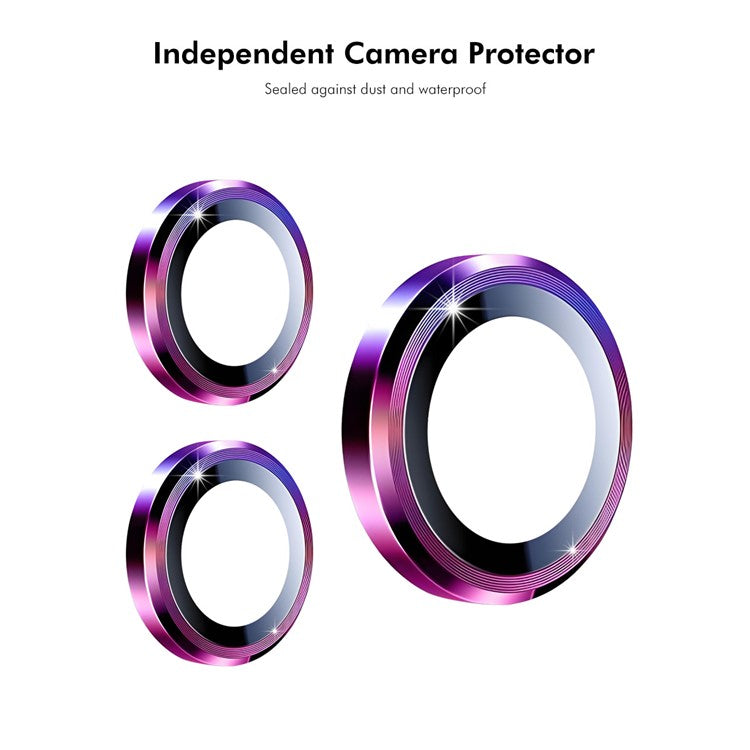 ENKAY HAT PRINCE 1Set For Xiaomi Mix Flip 5G Camera Lens Protector Metal Ring Lens Film - Purple