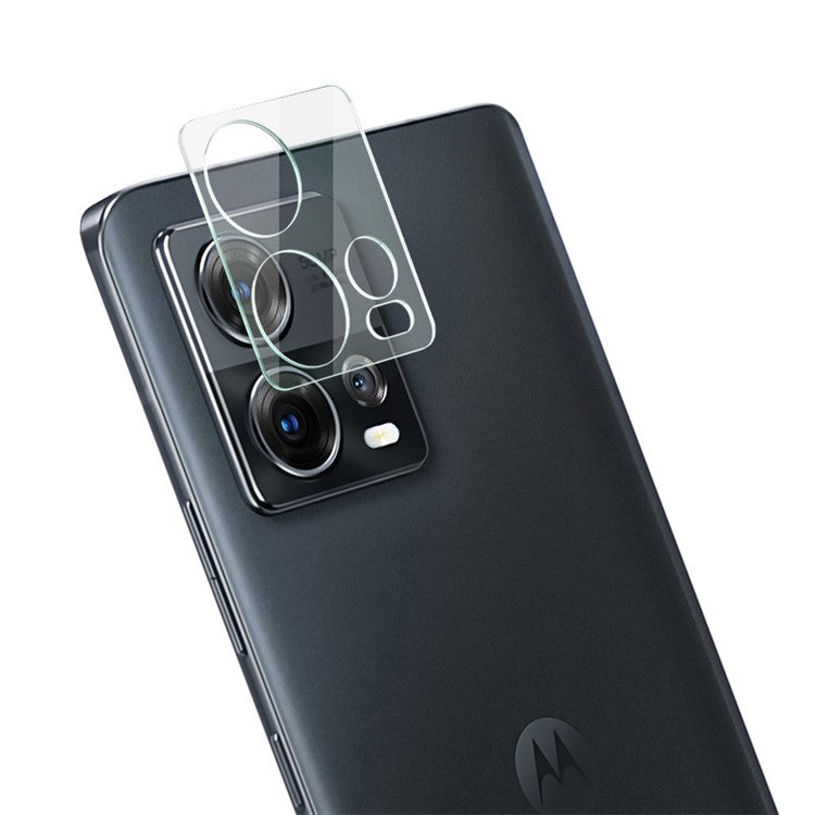 IMAK For Motorola Moto S30 Pro 5G / Edge 30 Fusion 5G Camera Lens Protector HD Clear Tempered Glass Film + Acrylic Lens Cap