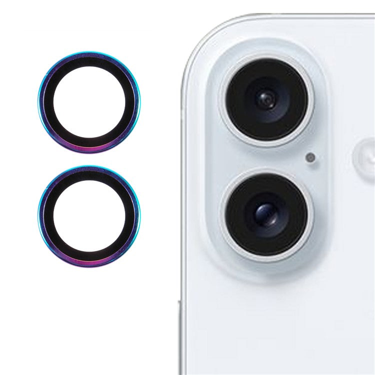 2Pcs / Set For iPhone 16 Plus / 16 Camera Lens Protector Ultra Clear Anti-Scratch Corning Gorilla Glass Lens Film