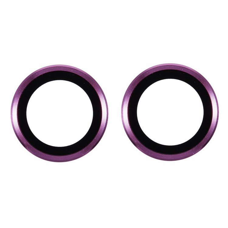 2Pcs / Set For iPhone 16 / 16 Plus Camera Lens Protector Scratch-Resistant Corning Gorilla Glass Lens Film - Purple