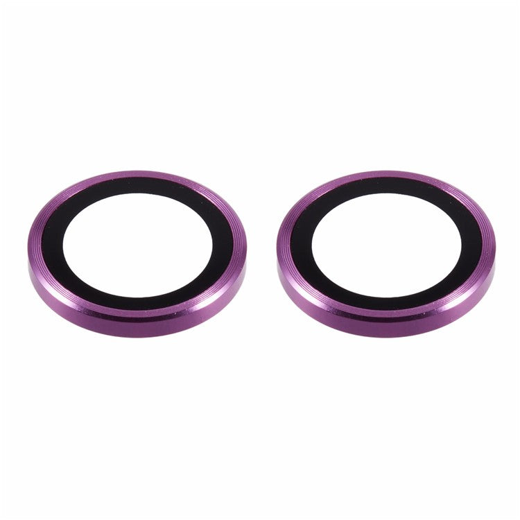 2Pcs / Set For iPhone 16 / 16 Plus Camera Lens Protector Scratch-Resistant Corning Gorilla Glass Lens Film - Purple