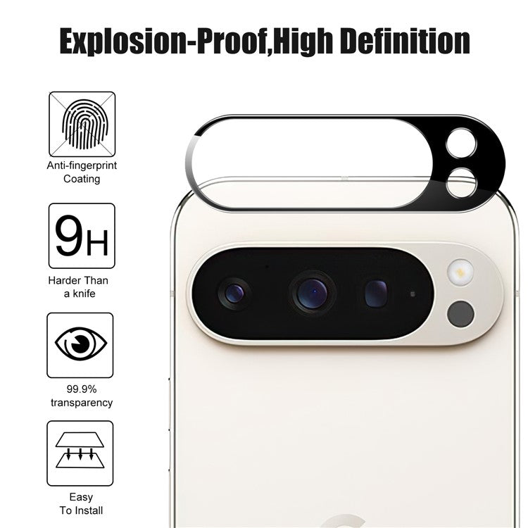 For Google Pixel 9 Pro Camera Lens Protector Ultra Clear Tempered Glass Lens Film