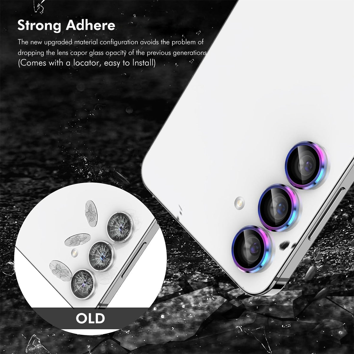 For Samsung Galaxy A16 5G ENKAY Hat-Prince Camera Lens Protector Metal Ring Lens Film - Silver