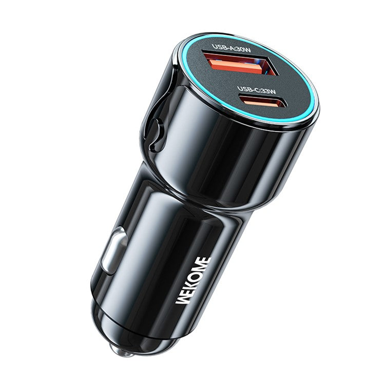 WEKOME WP-C49  Pop Digital Series USB-A+USB-C 63W Fast Car Charger