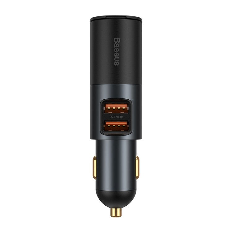 BASEUS Share Together 120W Dual USB Port Fast Charge Car Charger with Cigarette Lighter for 12-24V Car