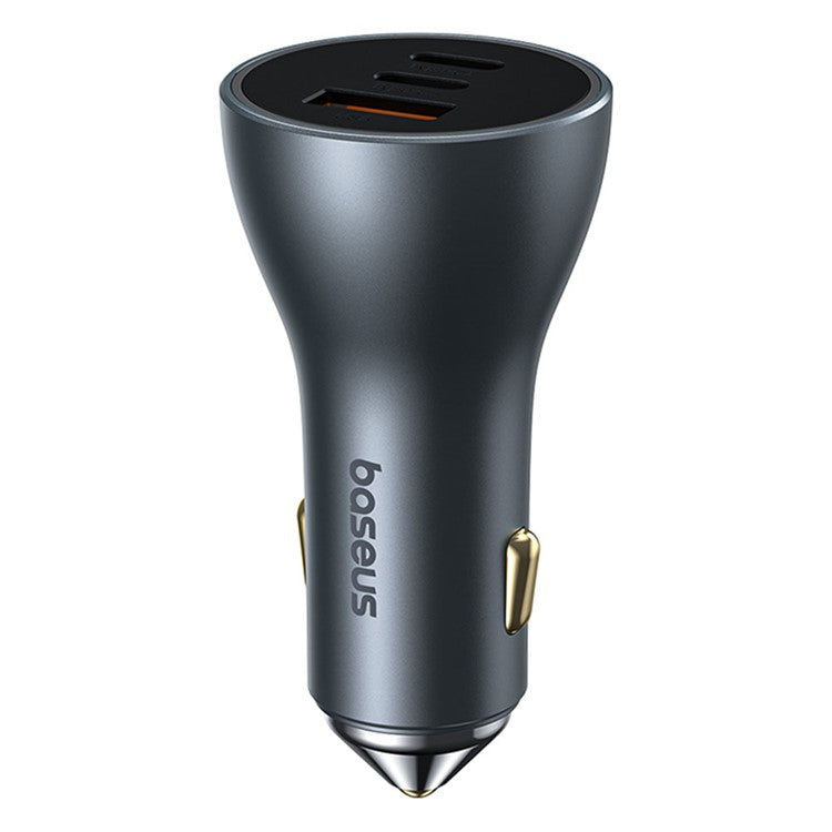 BASEUS Golden Contactor Pro 65W GaN Fast Charging Car Charger 2USB-C+USB Multi Port Car Charger