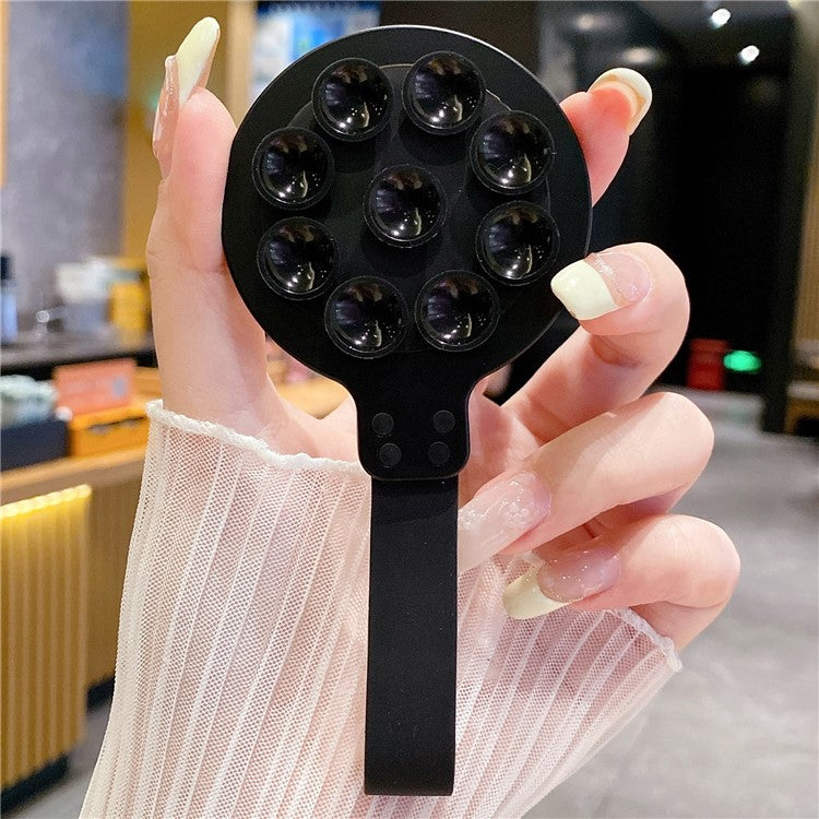 Magnetic Suction Cup Phone Mount Hands-Free Mirror Shower Phone Holder - Black