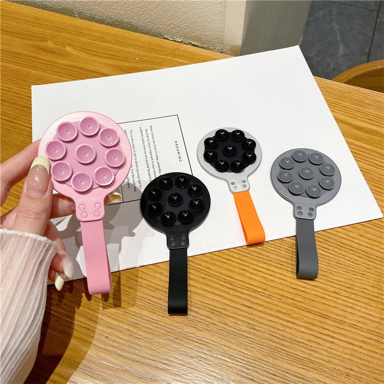 Magnetic Suction Cup Phone Mount Hands-Free Mirror Shower Phone Holder - Pink